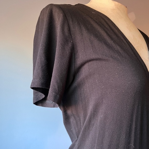 🏷️ 2/$20 ELOQUII Ruffle Hem Wrap Dress - Picture 4 of 9